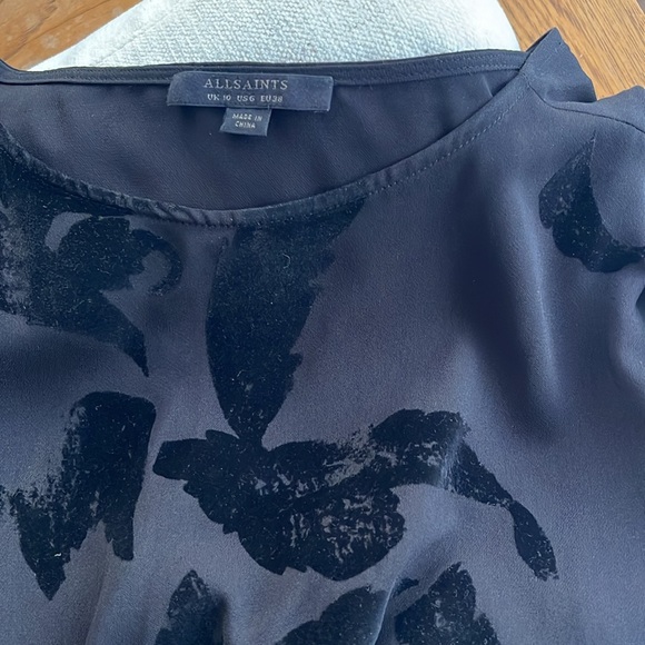 All Saints Riviera Lux Black dress - Picture 7 of 9